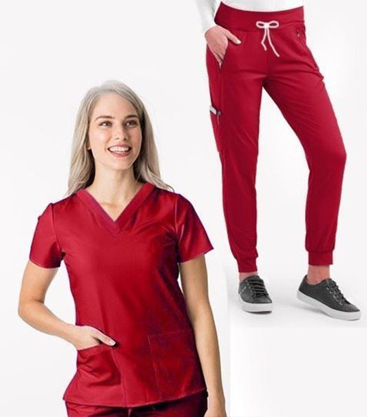 Choose your required Top and Bottom for you Scrub SET Unisex in Poplin Fabric