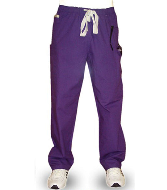 Poplin Unisex Scrub Pant - 5 Pockets (2 Side, 2 Cargo, 1 Coin Pocket) waistband with drawstring and elastic both