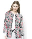 Butterfly Print Jacket 2 Pockets Unisex Full Sleeve With Rib