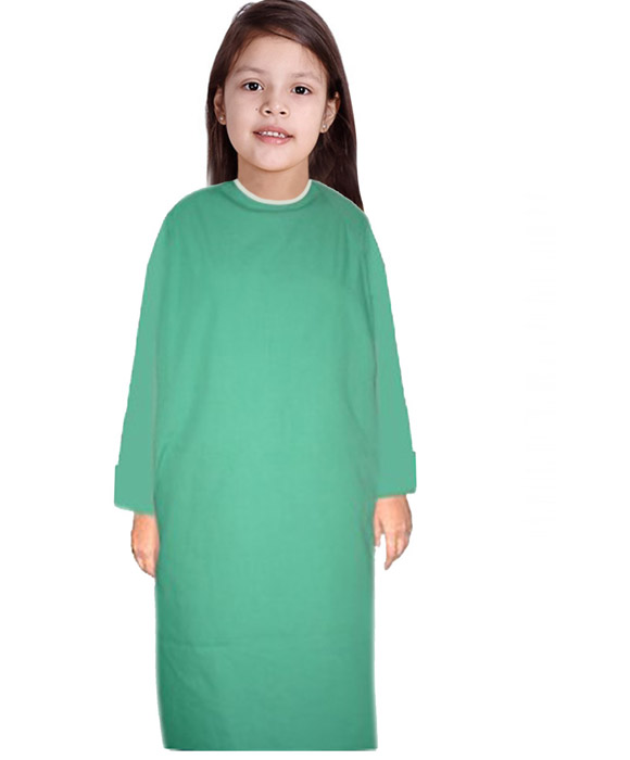 Children Patient Gown Full Sleeve With Matching Piping