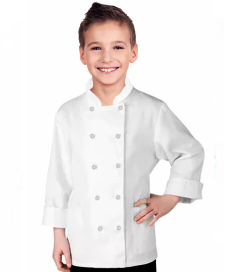 Children's Kids Chef Coat With 1 Chest Pocket