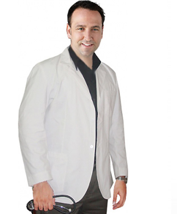 Consultation Labcoat Men Full Sleeve With Plastic Buttons 3 Pockets