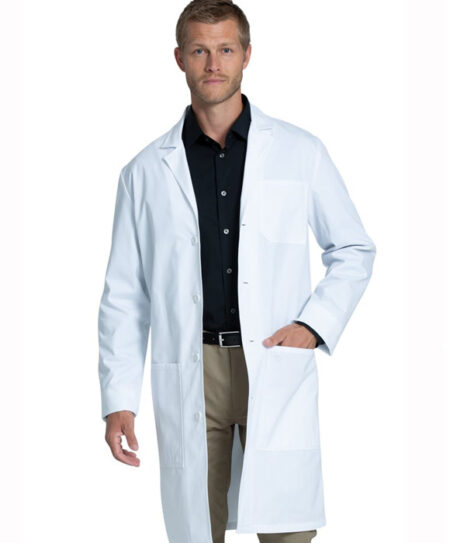 Microfiber Lab Coat Unisex Full Sleeve With Plastic Buttons
