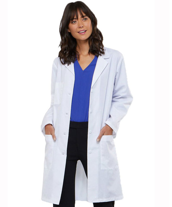 Microfiber Labcoat Ladies Full Sleeve With Plastic Buttons 3 Pockets