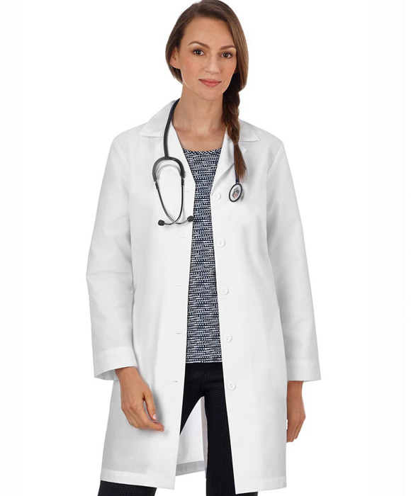 Microfiber Labcoat Ladies Full Sleeve With Plastic Buttons