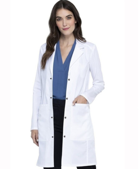 Microfiber Labcoat Ladies Full Sleeve With Snap Buttons 3 Pockets