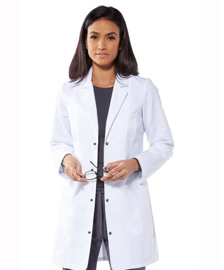 Microfiber Labcoat Ladies Full Sleeve With Snap Buttons Without Pockets