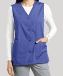 Scrub Jacket Vest (Sleeveless) 2 Pockets With Cell Phone