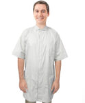 Twill Labcoat Unisex Half Sleeve With Side Tieable 3 Pocket Solid